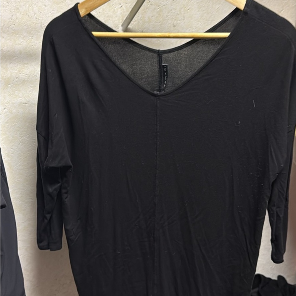 Tahari Woman Black Blouse